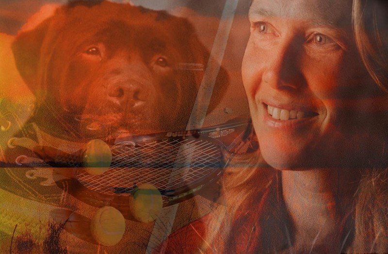 Opdracht tennismeisje