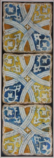 Oude tegels geschilderd op doek 