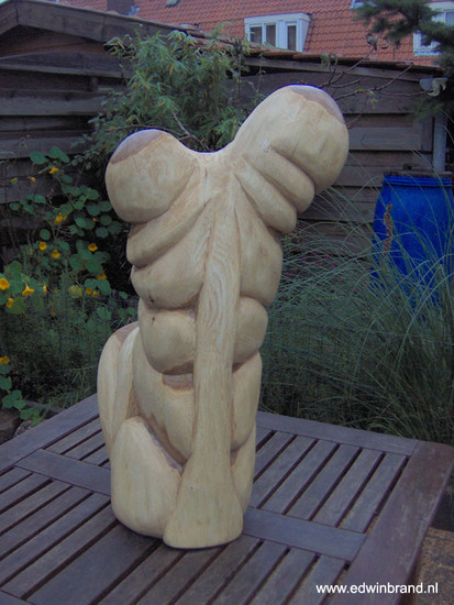 Torso van een vrouw, rugzijde.