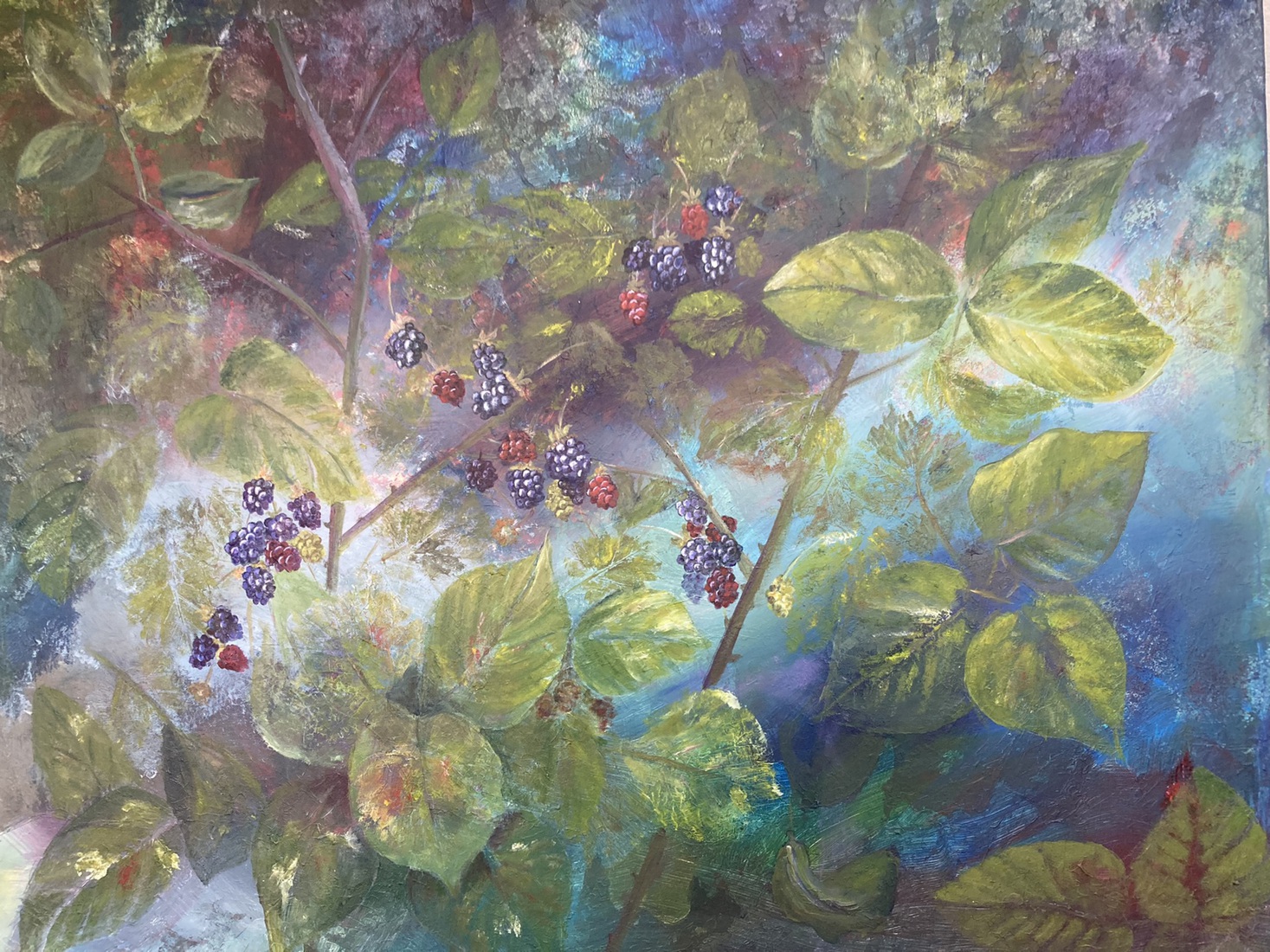 Bramen in de bladeren