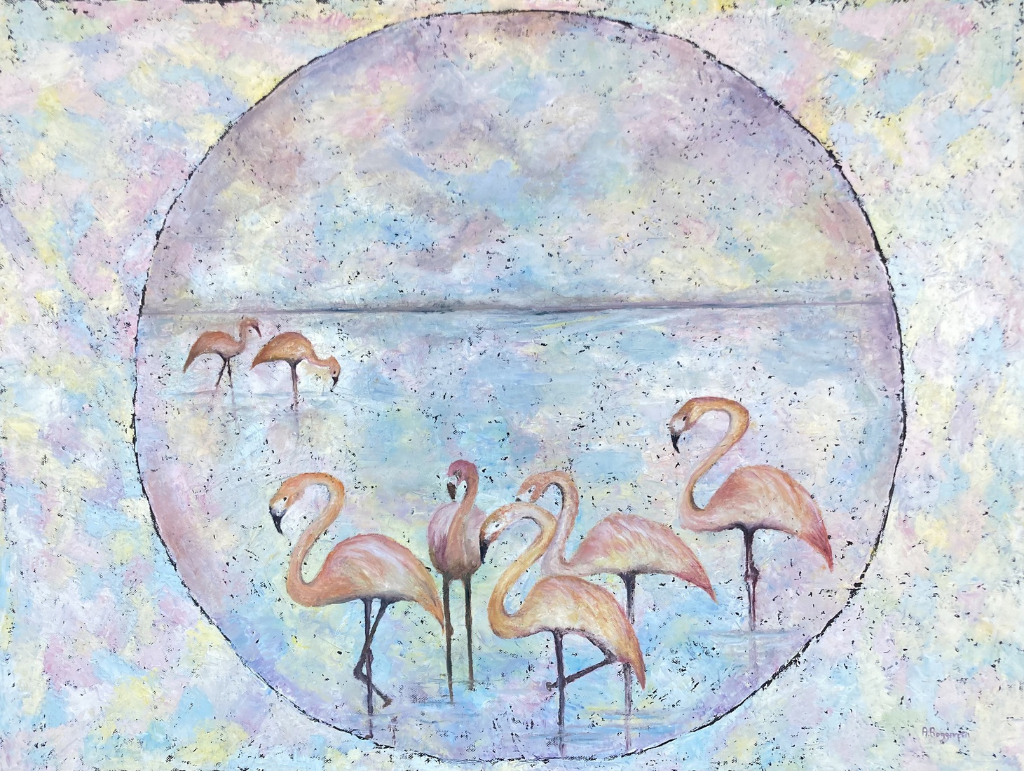 Flamingo’s in de Grevelingen. 