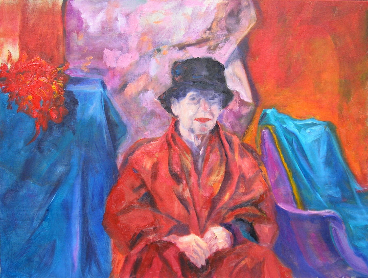 Vrouw met zwarte hoed