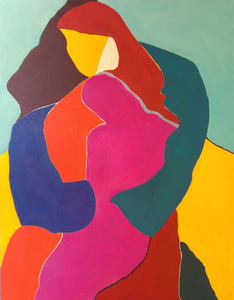 Abstracte schilderijen, een nieuwe groep aan mijn schilderspectrum. Het gaat me om balans te krijgen met de kleuren zelf. Het gevolg is dat er veel lagen gebruikt worden om dat te bereiken.