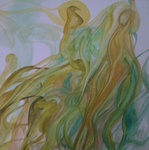 paintings on demand... people's energy painted in shapes and colours