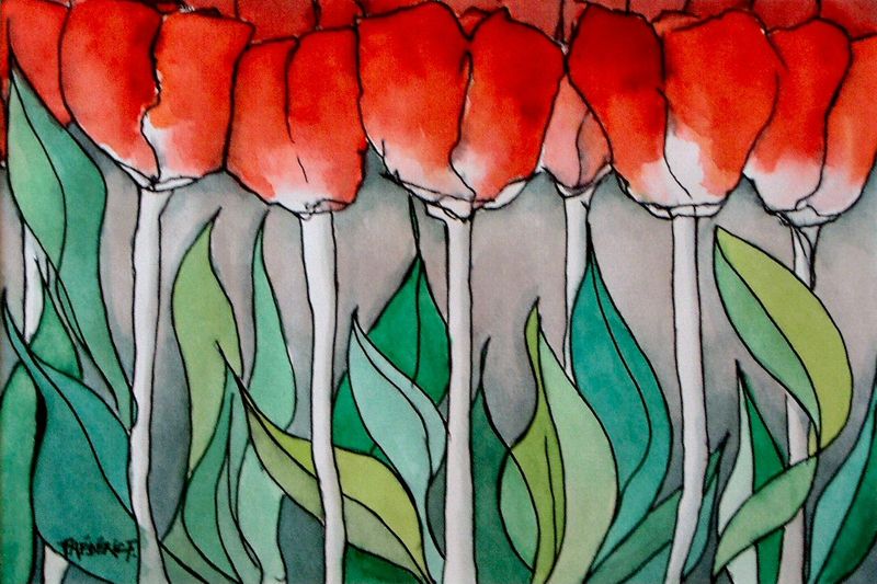 Red tulips II
