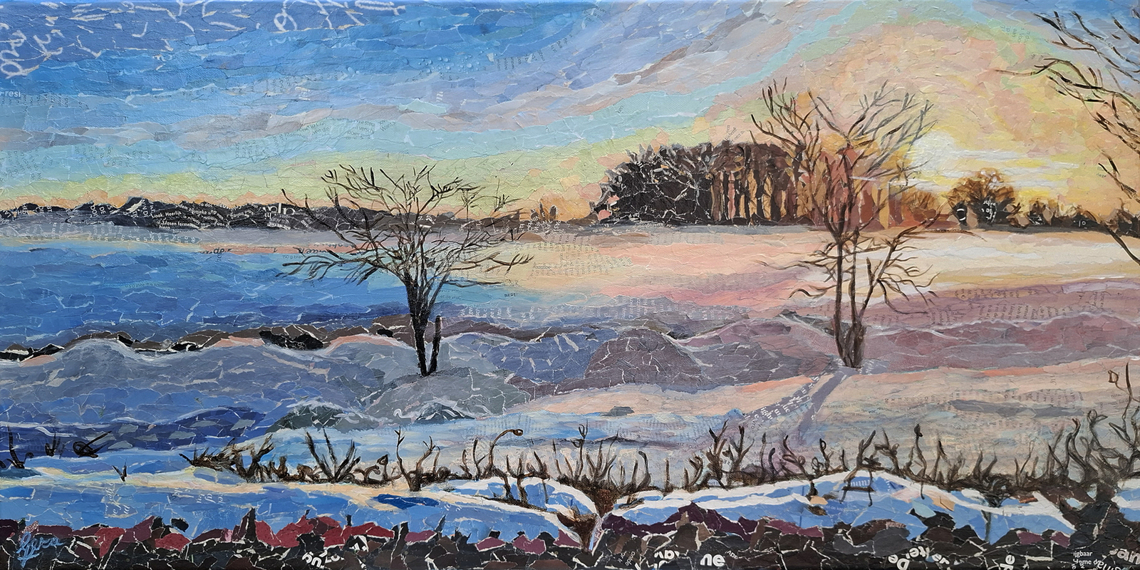 Landschap in opdracht.