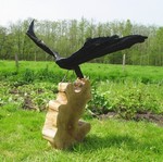 Beeldhouwwerken in hout