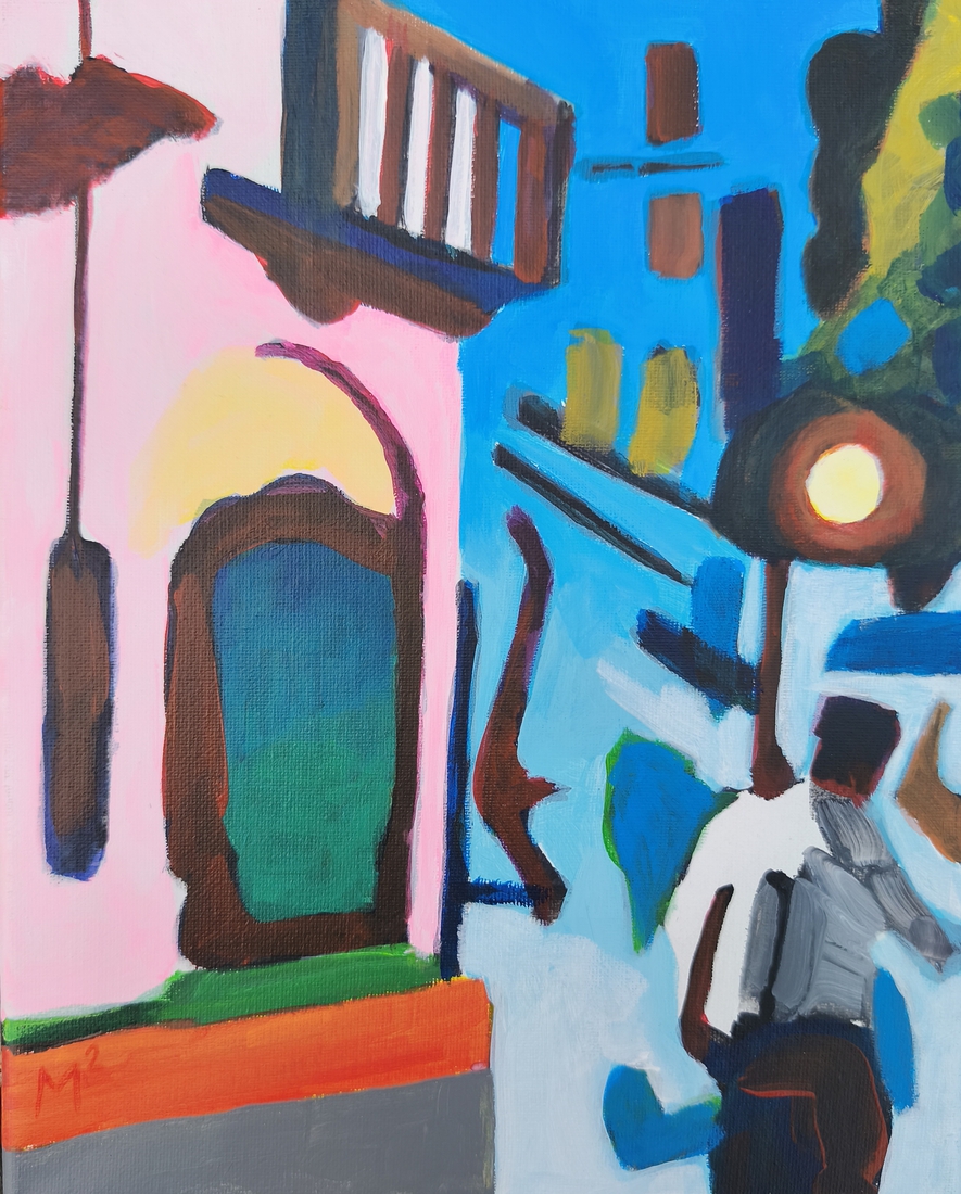 Voetganger in de stad