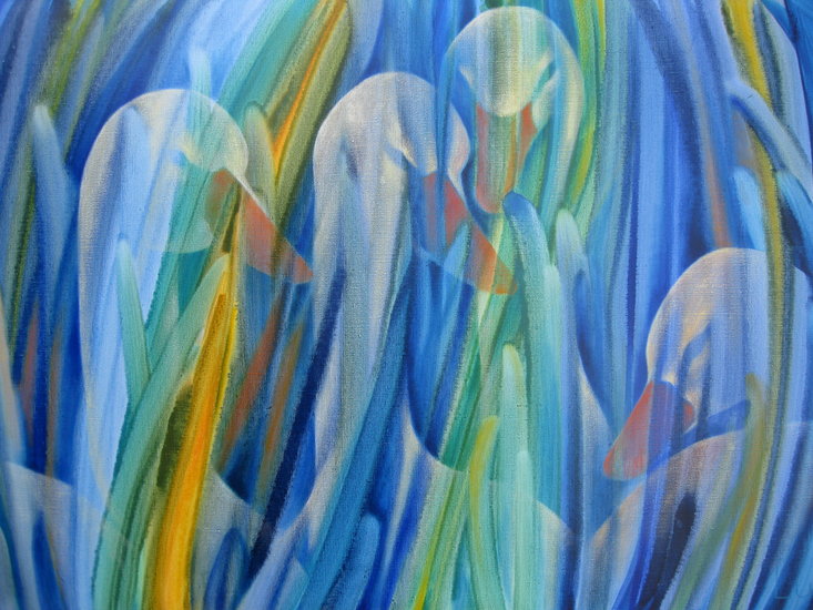 Zwaantjes in het riet