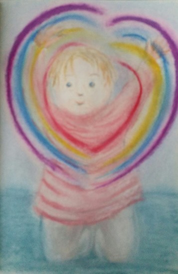 Nora catches the rainbow