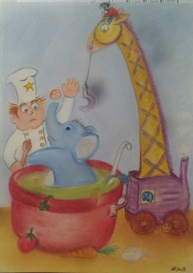 Olifantje in de soep