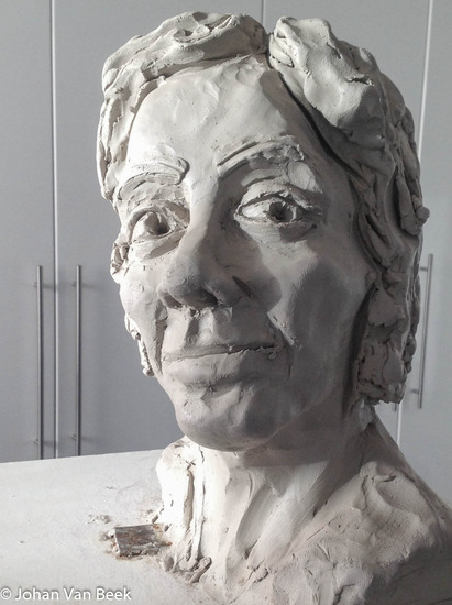 Woman with turning head