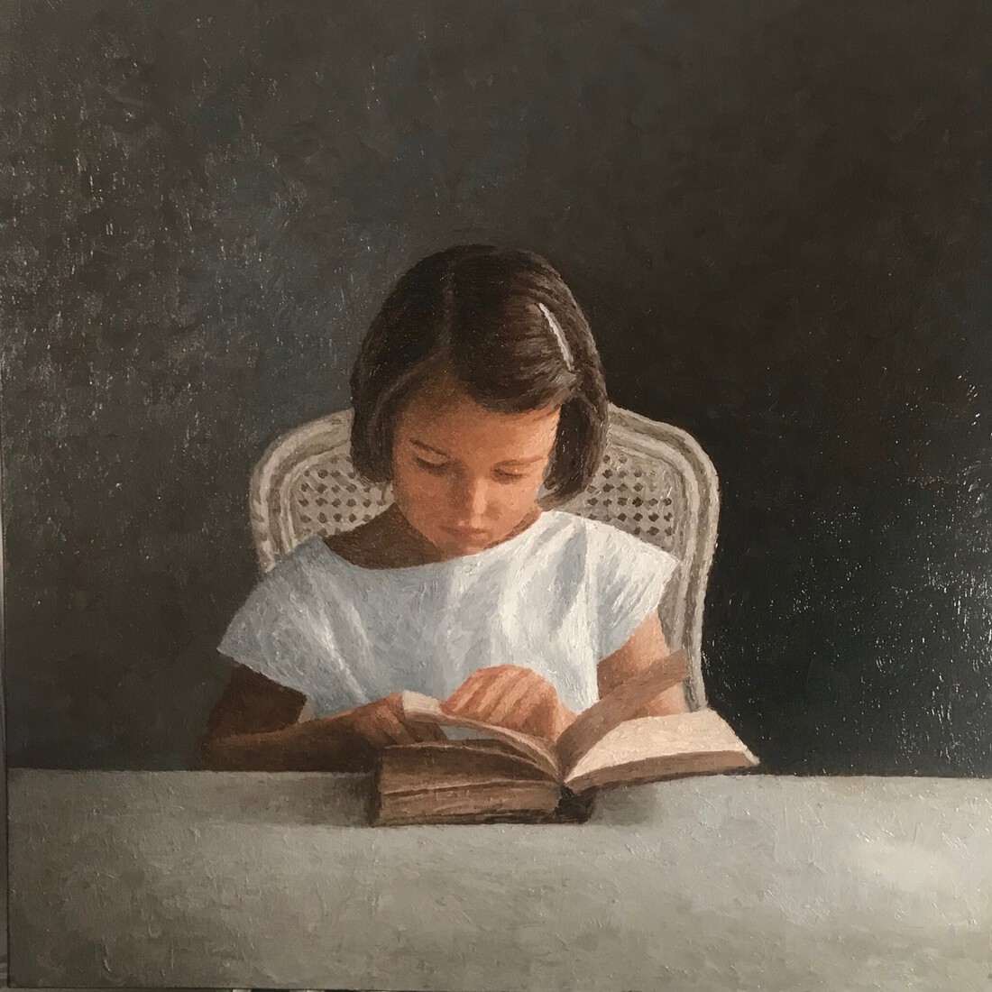 a girl reading