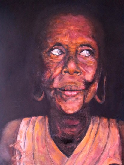 Afrikaanse oude vrouw