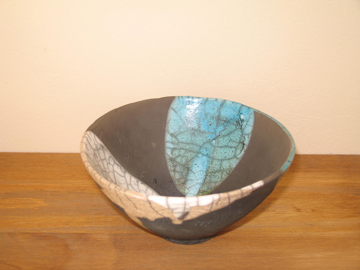 Raku-heated bowl