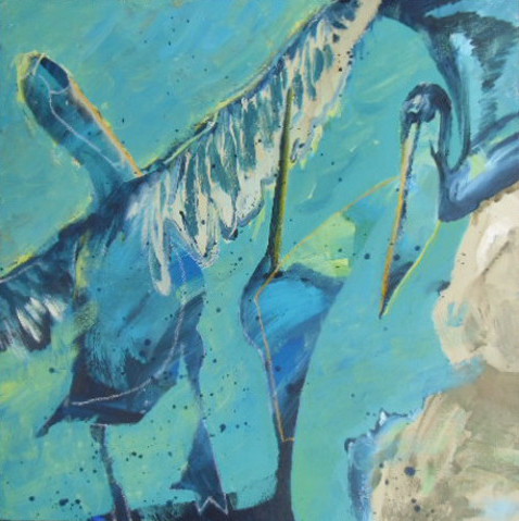 Opvliegende pelikaan