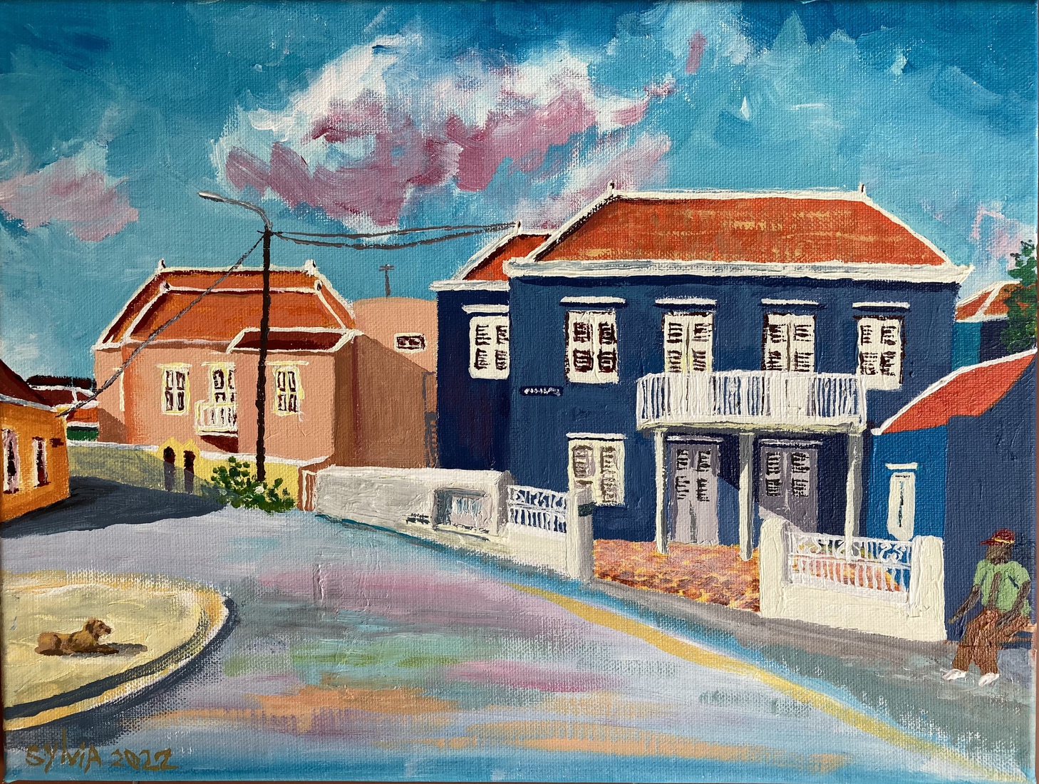 Plein Frederikstraat Blauw