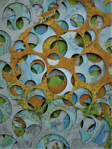 Collages van landkaarten