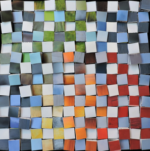 Collages met geometrische patronen / quilt-patronen