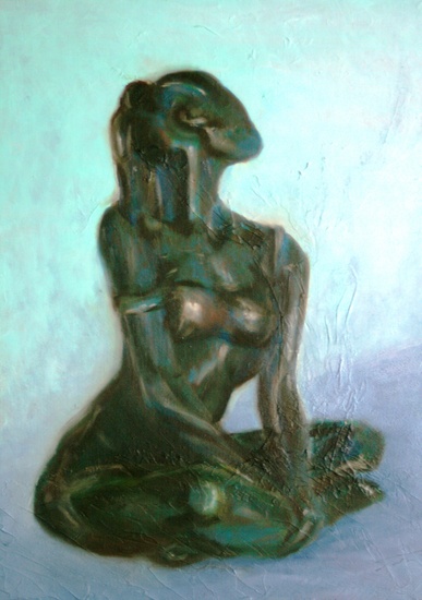 lady in bronze