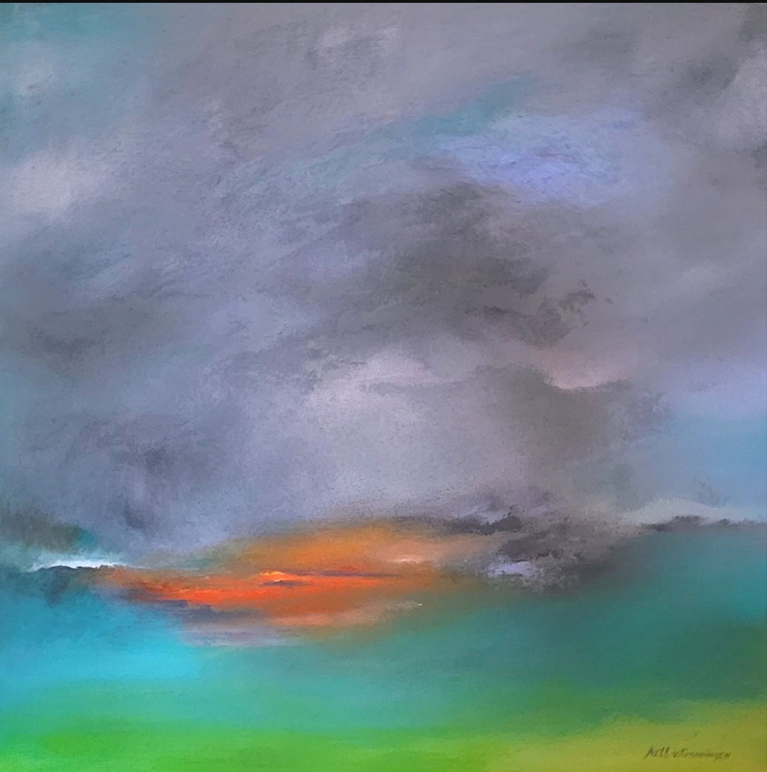 Zonsondergang acrylwerk nr. 1