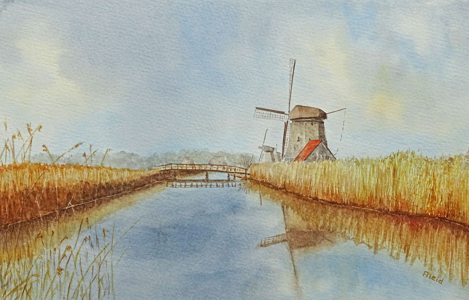 Molen bij Rustenburg in de herfst