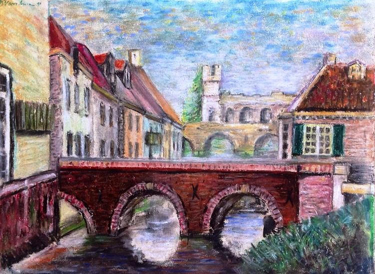 Rijkenhage, brug Diezerstraat en Berkelruïne no. 3