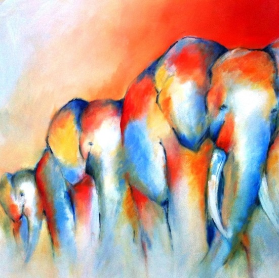 Sjokken door het zand