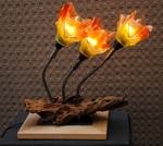 Serie artistieke tafellampen