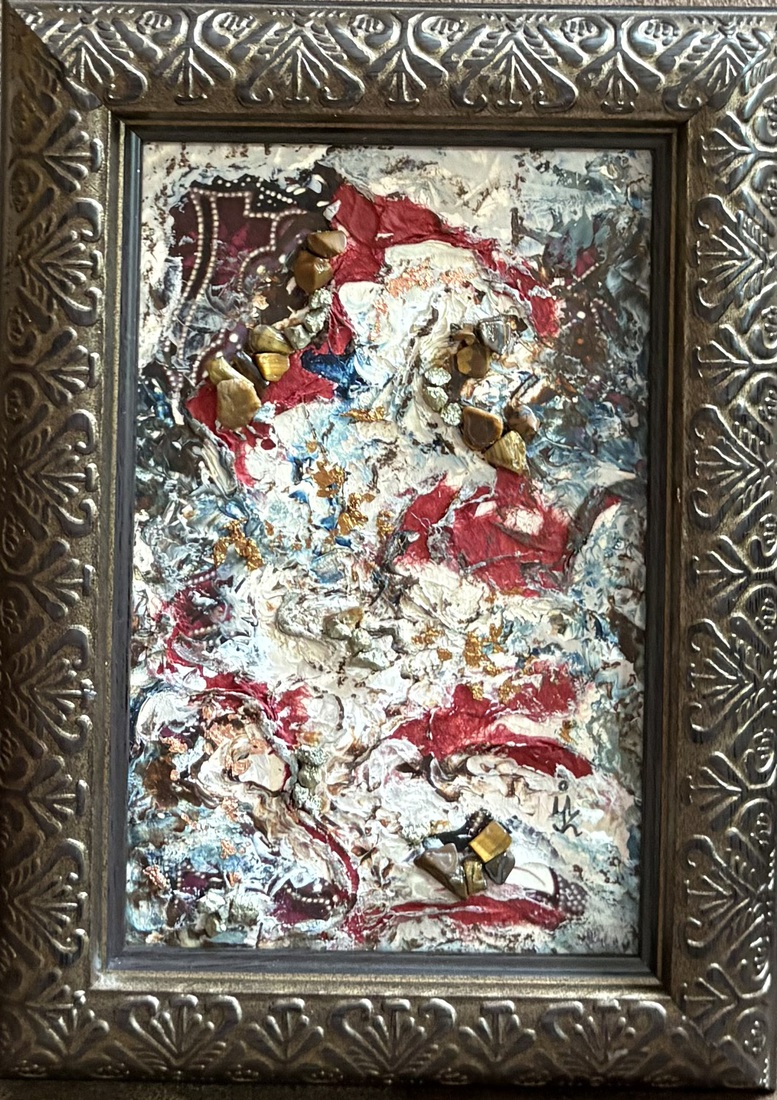 Klein werk met tijgeroog en pyriet