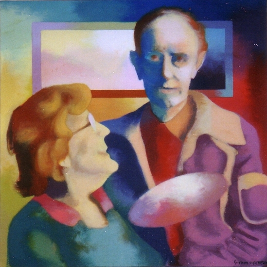 Portret van Roger Raveel en Zulma de Nijs