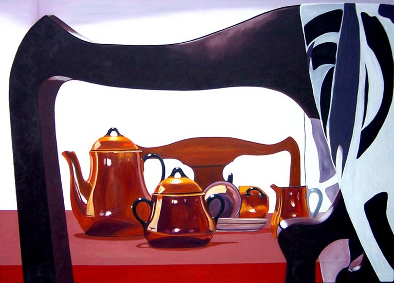 Stilleven met serviesje