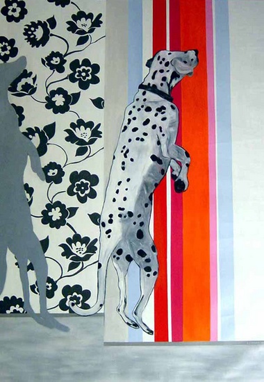 Springende dalmatier