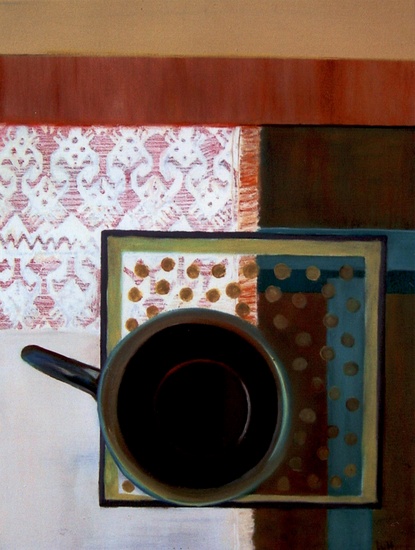 Stilleven met koffiebeker