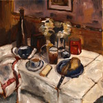 Stillevens, voorwerpen, stoelen