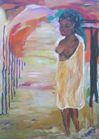 Afrikaanse vrouw in trance.