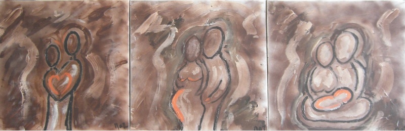 drieluik_In love_1+1 =3