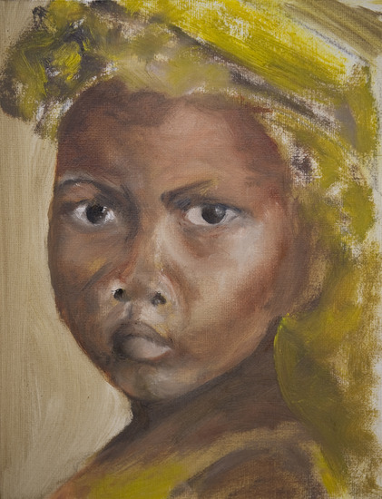 portret van afrikaans meisje