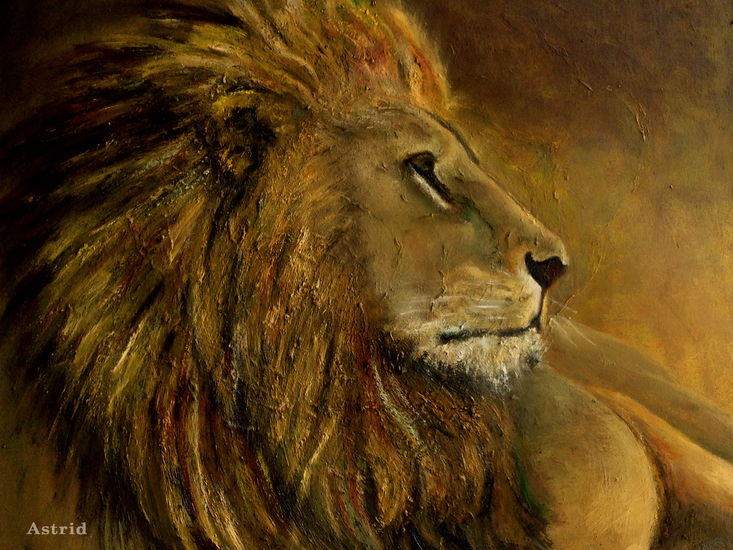 portret van leeuw