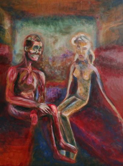 Man zonder huid en zijn vrouw