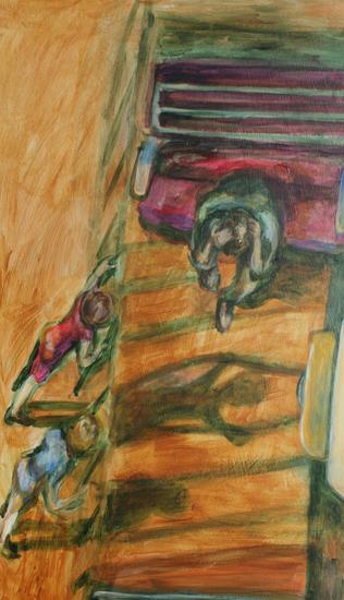 De Gevangene, van bovenaf