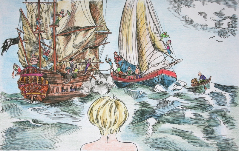 Op de zee leven piraten