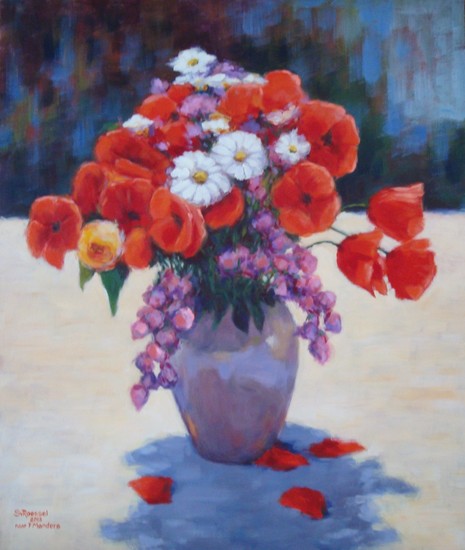 Bloemstilleven naar F Manders