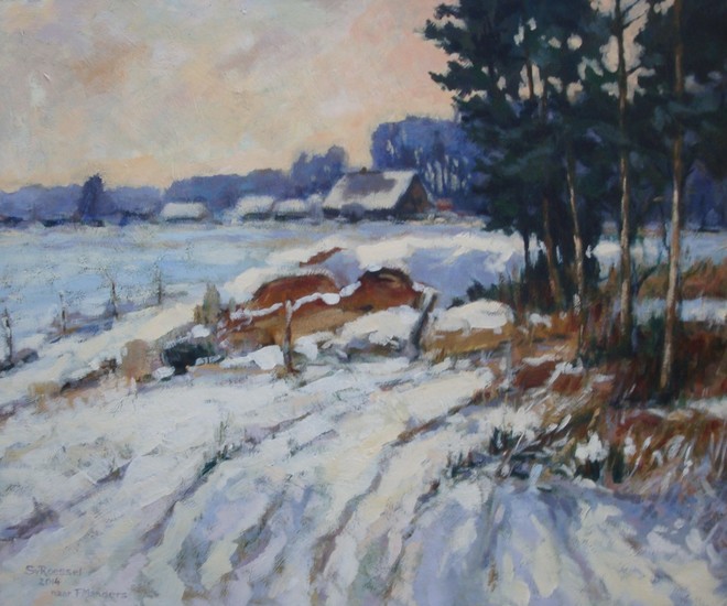 Winterlandschap naar F Manders