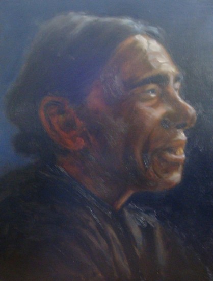 Boerenvrouw en profiel