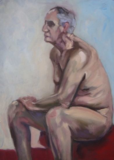 Zittend mannelijk naakt 1