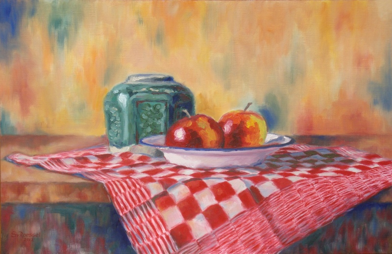 Gemberpot met appels (impressie)