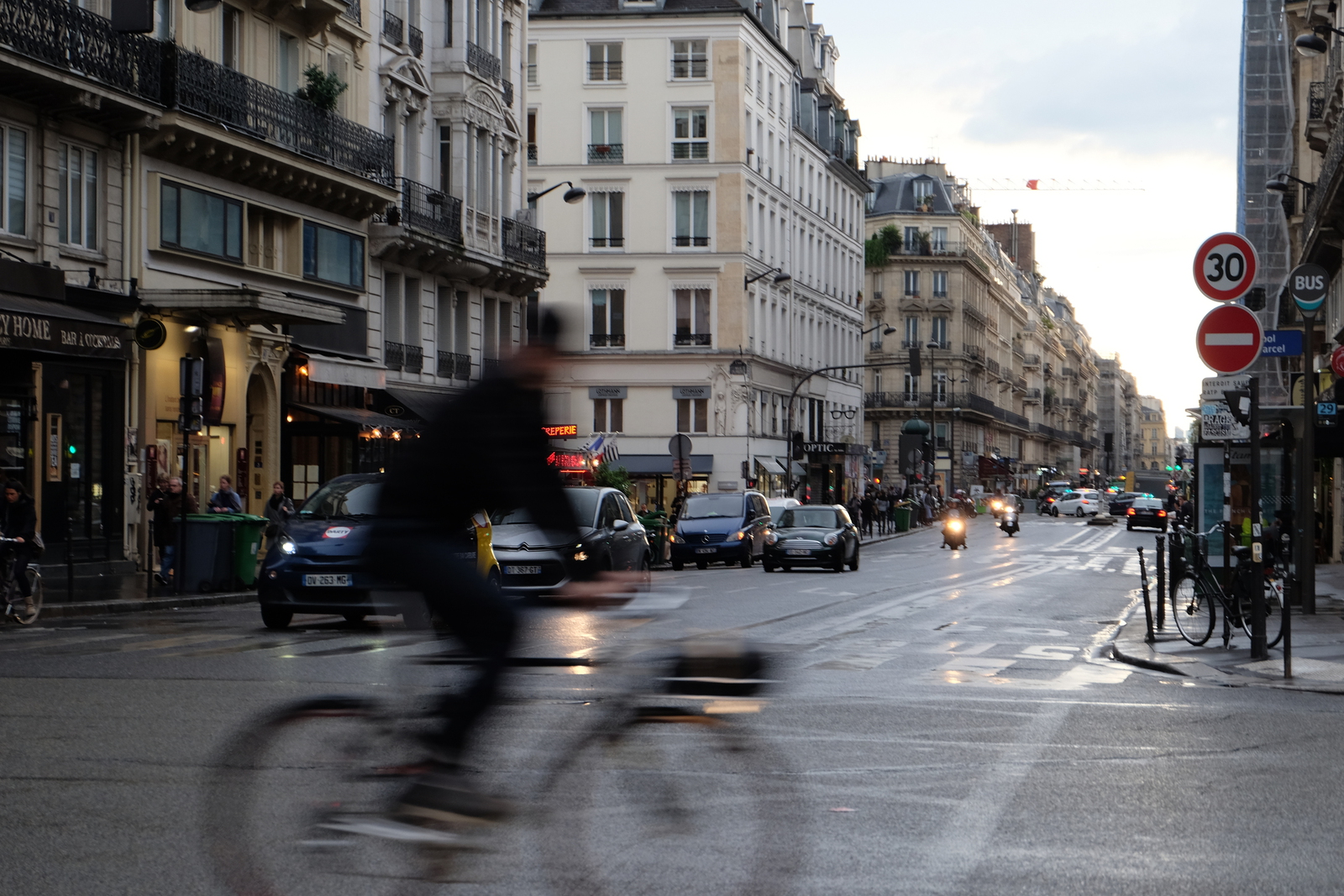 green light (in passing)