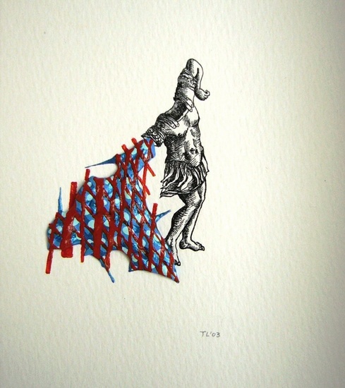 Man loopt chaotisch geordend leeg