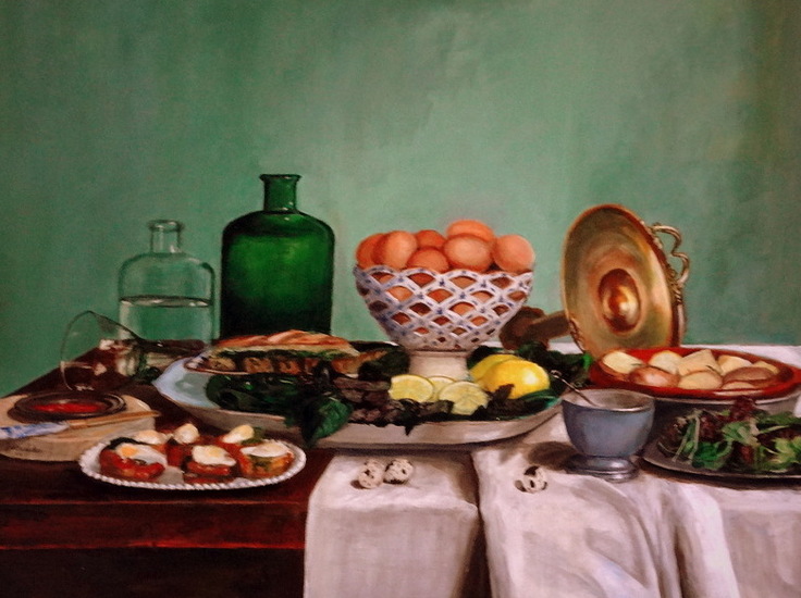 Stilleven met eieren